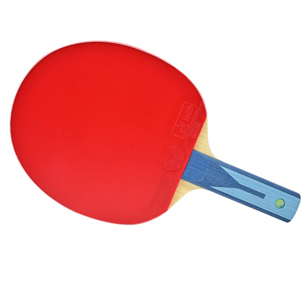 Butterfly Timo Boll ALC Pro-Line Racket + Dignics 09C + Dignics 09C: Backside Diagonal view of Straight Handle